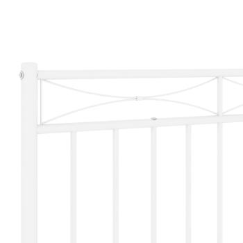 Ersatz-Kopfteil Metall Weiß 180 cm