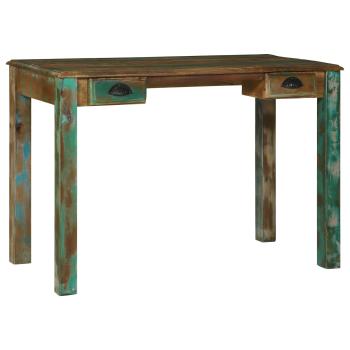 ARDEBO.de - Schreibtisch Braun 112 x 55 x 76 cm Massives upgecyceltes Holz
