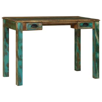 Schreibtisch Braun 112 x 55 x 76 cm Massives upgecyceltes Holz