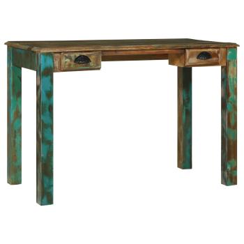 Schreibtisch Braun 112 x 55 x 76 cm Massives upgecyceltes Holz
