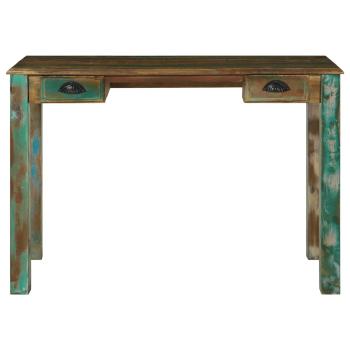 Schreibtisch Braun 112 x 55 x 76 cm Massives upgecyceltes Holz