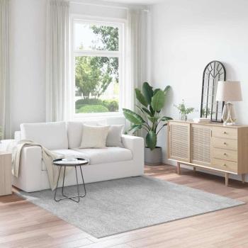 ARDEBO.de - Anti-Rutsch Shaggy Teppich Grau 200 x 200 cm PP