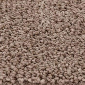 Anti-Rutsch Shaggy Teppich Braun 120 x 120 cm PP