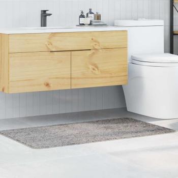 ARDEBO.de - Rutschfeste Badmatte Grau 70 x 120 cm PP
