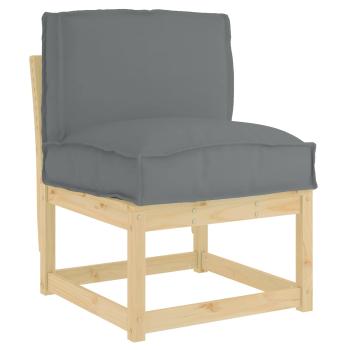 Kissen Anthrazit 50 x 40 x 12 cm Oxford-Stoff