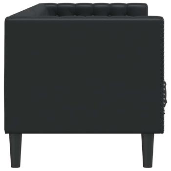 Sofa Schwarz 194 x 74,5 x 70,5 cm PVC