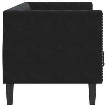 Sofa Schwarz 194 x 74,5 x 70,5 cm Samt