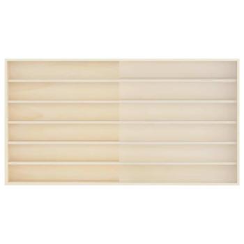 Wanddisplay-Case mit Regal Beige 100 x 8,5 x 54 cm Sperrholz