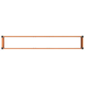Hochbeet Braun 200 x 30 x 72 cm WPC und Aluminium
