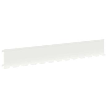 Raseneinfassung 20 Stk. 102 x 15 x 4 cm Stahl Weiß