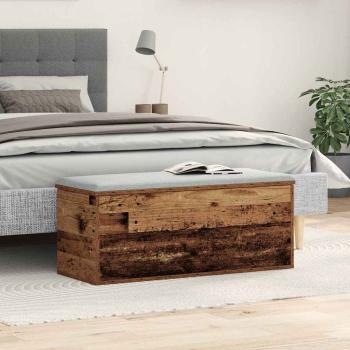 Aufbewahrungsbox Altholz 90 x 35 x 35 cm Holzwerkstoff