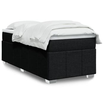ARDEBO.de - Boxspringbett mit Matratze Schwarz 90x200 cm Stoff