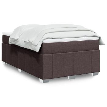 ARDEBO.de - Boxspringbett mit Matratze Dunkelbraun 120x190 cm Stoff