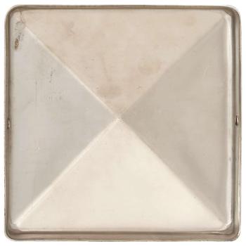Pfostenkappen 6 Stk. Pyramide Edelstahl 81 x 81 mm