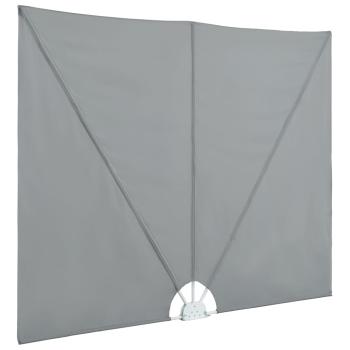 Faltbarer Terrassen-Seitenfächer Grau 300×200 cm