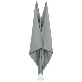 Faltbarer Terrassen-Seitenfächer Grau 300×200 cm