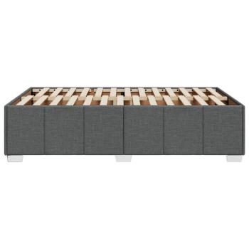 Bettgestell ohne Matratze Dunkelgrau 120x190 cm Stoff