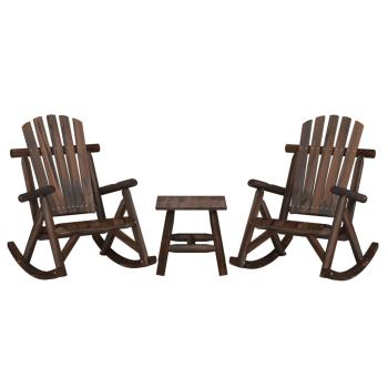 ARDEBO.de - 3-tlg. Garten-Lounge-Set Massivholz Fichte