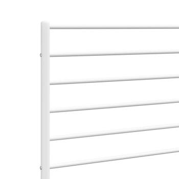Ersatz-Kopfteil Metall Weiß 150 cm