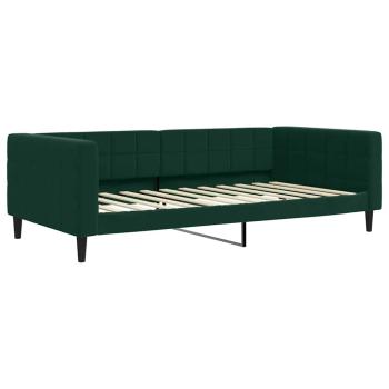 Tagesbett Ausziehbar mit Schubladen Dunkelgrün 100x200 cm Samt