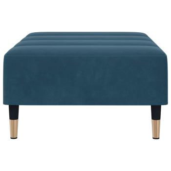 Fußhocker Blau 77x55x31 cm Samt