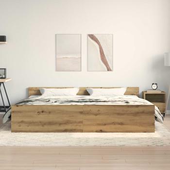 Bettrahmen Artisan-Eiche 203 x 203 x 50 cm Holzwerkstoff