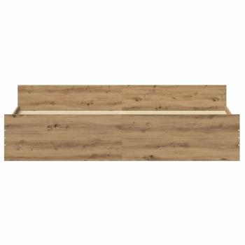Bettrahmen Artisan-Eiche 203 x 203 x 50 cm Holzwerkstoff