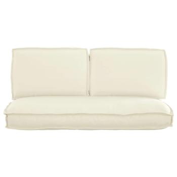 Kissenset Oxford-Stoff Creme 120 x 50 x 52 cm