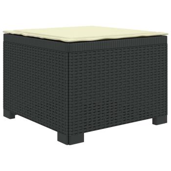 4-Sitzer Garten Sofa mit Kissen Rattan Look PP Anthrazit