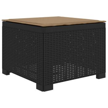 4-Sitzer Garten Sofa mit Kissen Rattan Look PP Anthrazit