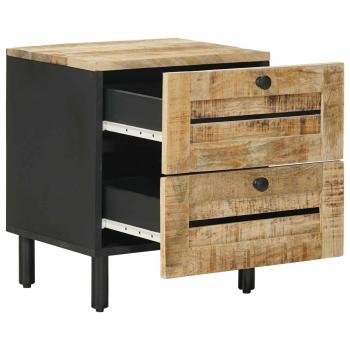 Nachttisch Natur 40 x 33 x 46 cm Massivholz Mango
