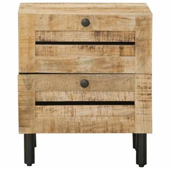 Nachttisch Natur 40 x 33 x 46 cm Massivholz Mango