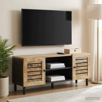 ARDEBO.de - Stauraumschränke Natur 105 x 33 x 46 cm Massivholz Mango