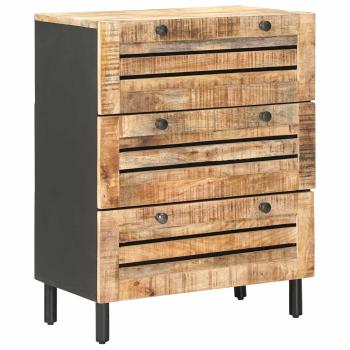 Stauraumschränke 60 x 33 x 75 cm Massivholz Mango Natur