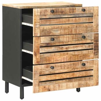 Stauraumschränke 60 x 33 x 75 cm Massivholz Mango Natur