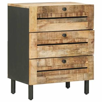 Nachttisch Natur 50 x 33 x 62 cm Massivholz Mango
