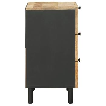 Nachttisch Natur 50 x 33 x 62 cm Massivholz Mango