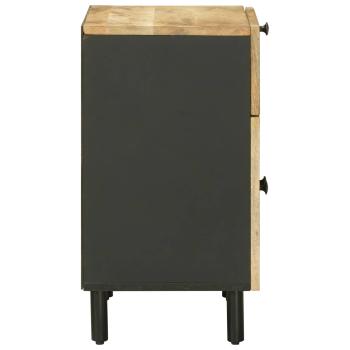 Nachttisch Natur 50 x 33 x 60 cm Massivholz Mango