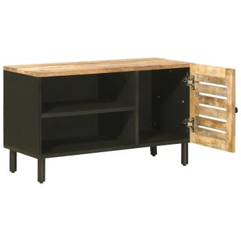Stauraumschr?nke Natur 80 x 33 x 46 cm Massivholz Mango
