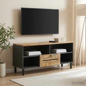 ARDEBO.de - Stauraumschränke Natur 100 x 33 x 46 cm Massivholz Mango
