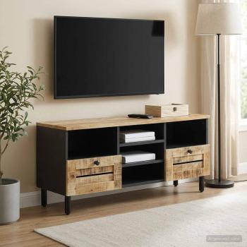 ARDEBO.de - Stauraumschränke Natur 100 x 33 x 46 cm Massivholz Mango