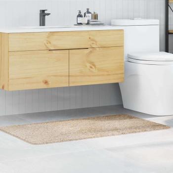 ARDEBO.de - Rutschfeste Badmatte Creme 70 x 120 cm PP