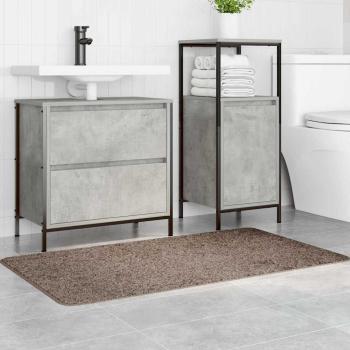 Rutschfeste Badmatte Braun 70 x 120 cm PP