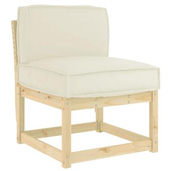 Kissen Creme 60 x 40 x 12 cm Oxford-Stoff