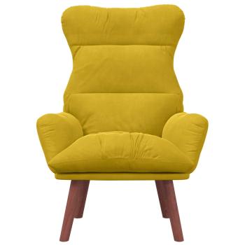 Sessel Gelb 69 x 74 x 93 cm Samt