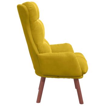Sessel Gelb 69 x 74 x 93 cm Samt