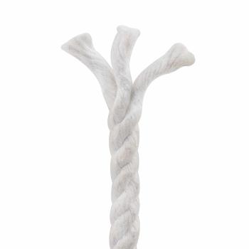 Baumwollseil 6 mm 50 m Weiß 100% Baumwolle