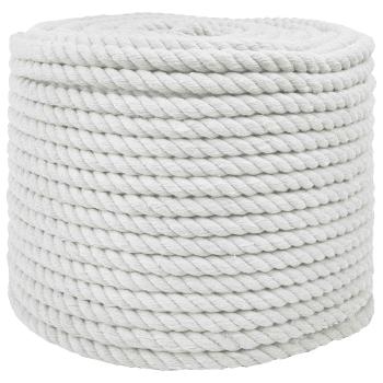 ARDEBO.de - Baumwollseil 10 mm 250 m Weiß 100% Baumwolle