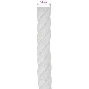 Baumwollseil 16 mm 25 m Weiß 100% Baumwolle