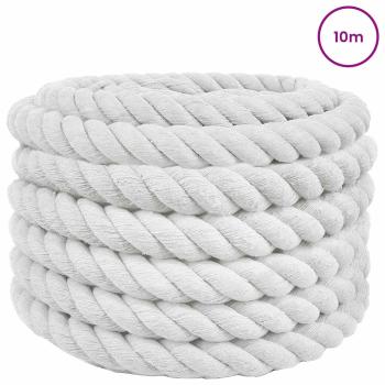 Baumwollseil 30 mm 10 m Weiß 100% Baumwolle